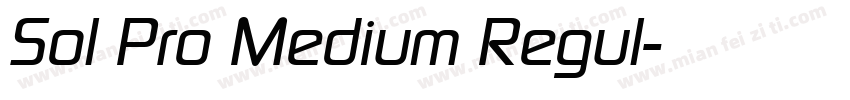 Sol Pro Medium Regul字体转换